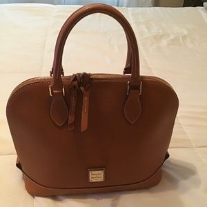 Dooney & Bourke Saffiano Leather Zip Satchel